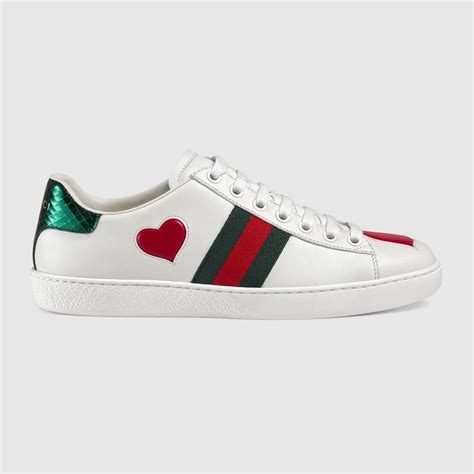 gucci trainers with hearts|embroidered sneakers gucci.